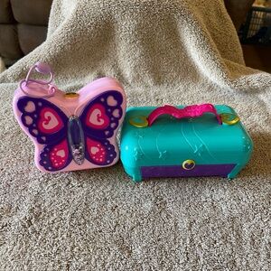 Polly Pocket Backyard Butterfly Compact & Hidden Places Dance Par-taay